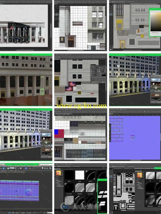 3dsmax游戏建筑模型先进纹理材质技术视频教程 PLURALSIGHT MODELING AND TEXTURING...的图片1