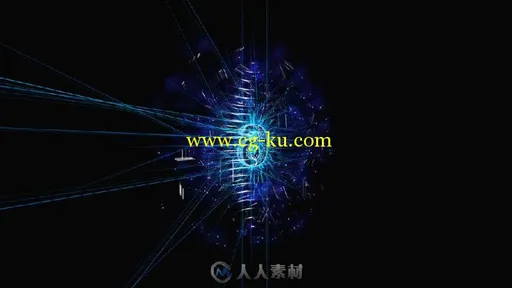 4K高清光线粒子10秒动画倒计时LED背景视频素材的图片2