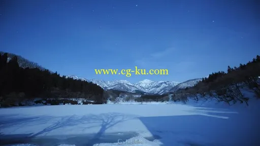 延时摄影月光与银河高清实拍视频素材的图片1