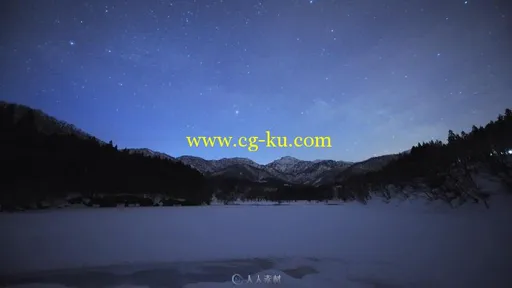 延时摄影月光与银河高清实拍视频素材的图片2