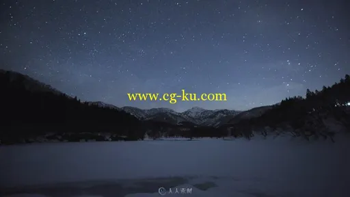 延时摄影月光与银河高清实拍视频素材的图片3