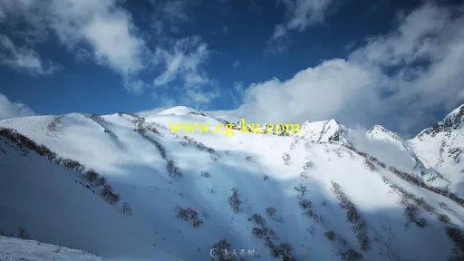 延时摄影雪山风景高清实拍视频素材的图片1
