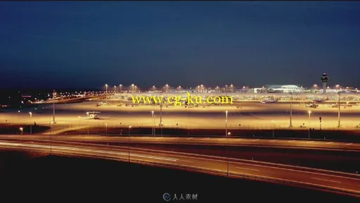 4组城市夜晚灯光车流高清实拍视频素材的图片1