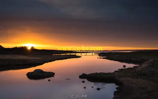 冰岛日出高清实拍延时视频素材的图片2