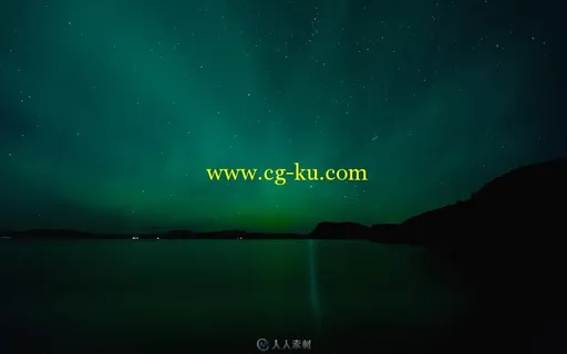 冰岛夜空极光延时高清实拍视频素材的图片1