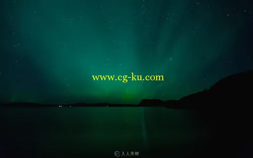 冰岛夜空极光延时高清实拍视频素材的图片2