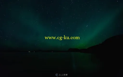冰岛夜空极光延时高清实拍视频素材的图片3