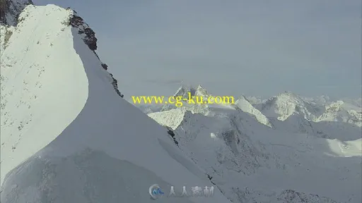 航拍雪山高清实拍视频素材的图片3