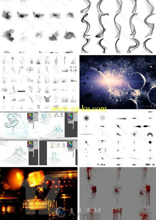 Deviney Designs笔刷与纹理贴图合辑 Deviney Designs Rons Photoshop Brush and Te...的图片1