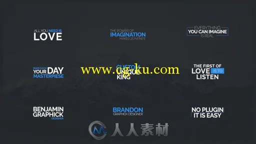45组现代风格标题动画AE模板 Videohive The Titles 15095762的图片1