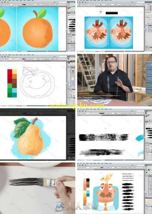 Illustrator矢量数字手绘艺术视频教程 Drawing Vector Graphics Painting with...的图片1