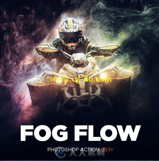 人物流雾图像特效PS动作GraphicRiver - Fog Flow Photoshop Action 15685905的图片1