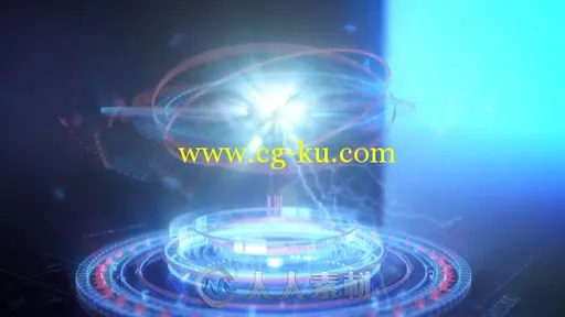 未来派能量汇聚概念设计手指点击Logo演绎动画AE模板 Videohive Futuristic Energy ...的图片2