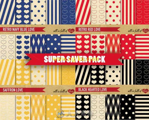 4色40种图案合辑Super-Bundle-40-Patterns-Kit-4-color的图片1