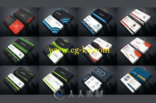 15款商业名片合辑PSD模板Professional Business Card Bundle的图片1