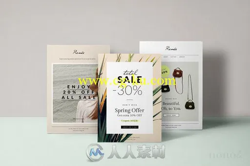 3款时尚新闻杂志封面PSD模板CM - 3 Fashion Newsletter Flyers Magazine 597566的图片1