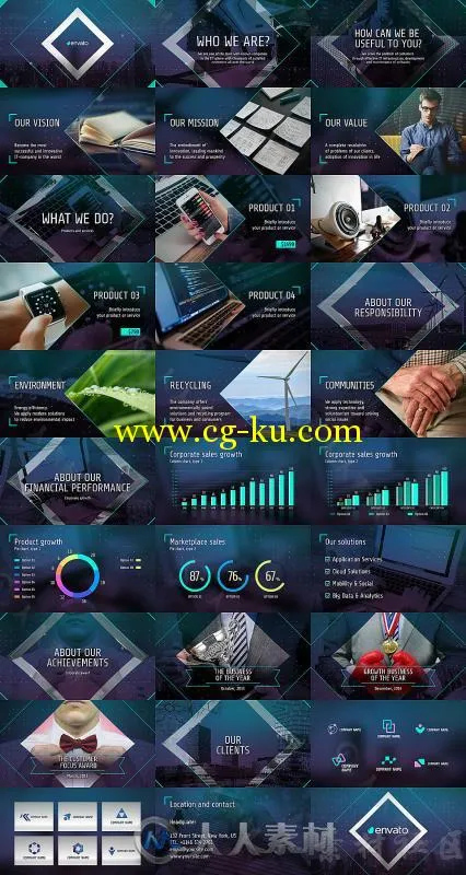 未来派科技公司宣传动画AE模板 Videohive Business of the Future Modern Corporat...的图片1