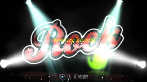 3D霓虹灯闪烁标题LOGO演绎AE模板videohive Rock Vintage Logo 6112699的图片1