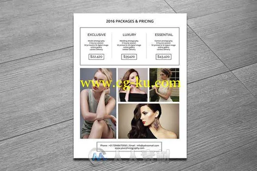 照片女王风格PSD展示模板Photography Pricing Template-V276的图片3