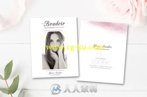 8款女性杂志排版展示PSD模板8 Page Boudoir Photography Magazine的图片2