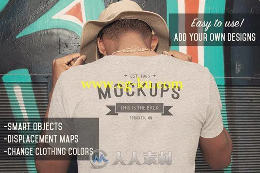 20款男性实景T恤PSD模板CM 20 Mens Apparel Mockups Vol.2的图片3