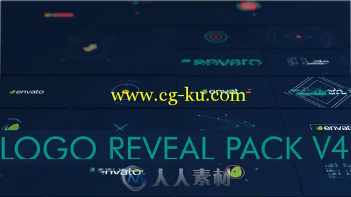 16个MG运动标志LOGO演绎AE模板Logo Pack Shape 20 in 1的图片1