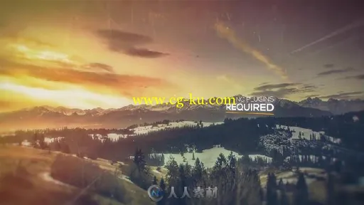 3D视觉差异图片照片相册动画AE模板Cinematic Slideshow 15982522的图片3
