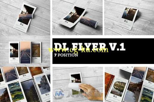 18款传单设计展示PSD模板DL Flyer Mockups Bundle的图片2