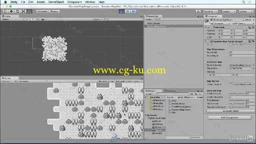 Unity即时战略游戏2D随机地图生成视频教程 Unity 5.4 2D Random Map Generation的图片2