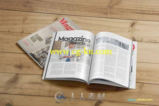 15款时尚杂志封面排版展示PSD模板15_Fashion_Magazine_Mockups_Vol的图片4