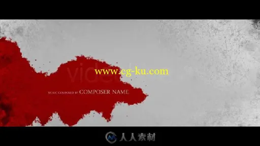 血色战争电影片头文字字幕标题动画AE模板 Blood Whispers - Opening Titles的图片1