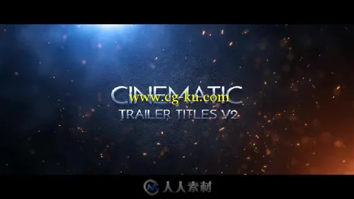 黑色金属文字字幕标题动画AE模板 cinematic-trailer-titles-v2的图片1