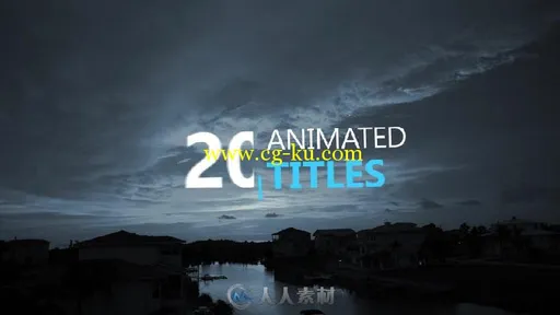 20个简单的实用的文字字幕标题动画AE模板 20 Animated Titles 16064202的图片1