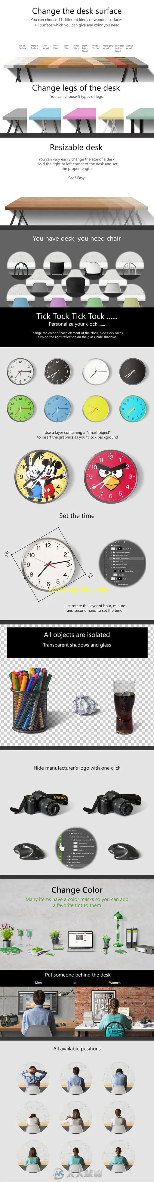 5K高分辨办公场景物品PSD模板SCENE CREATOR 5K mockup (res. 5K)的图片2