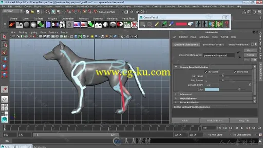 Maya四足动画骨骼动画视频教程第一季 3DMOTIVE QUADRUPED RIGGING IN MAYA VOLUME 1的图片1