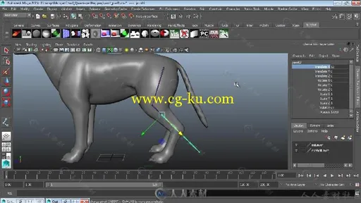Maya四足动画骨骼动画视频教程第一季 3DMOTIVE QUADRUPED RIGGING IN MAYA VOLUME 1的图片2