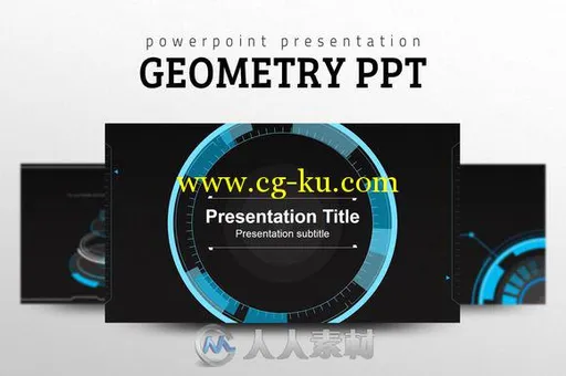 几何风格PPT展示模板Geometry-PPT的图片1
