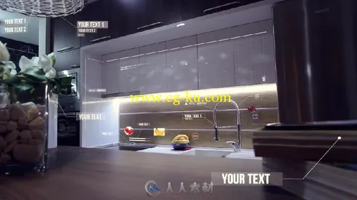 74个时尚设计图形元素包AE模板 videohive 12926995 74 callout and hud design pack的图片3