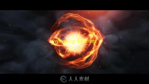4K 3D粒子火焰爆发出标志LOGO演绎AE模板 videohive 16340504 flame logo v2的图片1