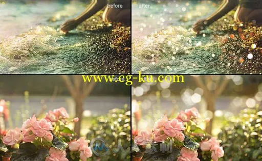 80款金色灯光照片修饰素材合辑80 Golden lights Photo Overlays的图片1