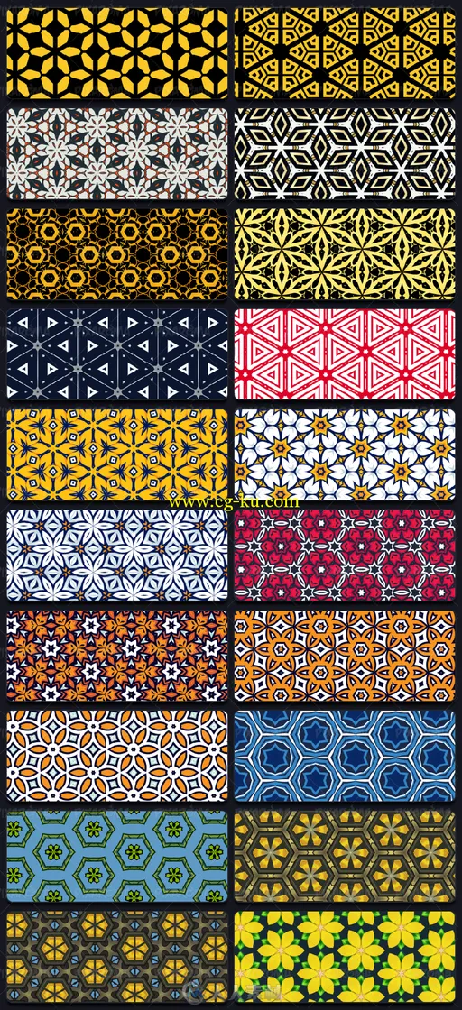 1000款网页背景图案平面素材1000 Seamless Web Patterns - Bundle 589620的图片8