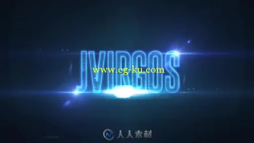 3D 霓虹发光文字标题标志LOGO演绎AE模板 Alphabet 3D Neon LED – Abc And Social ...的图片3