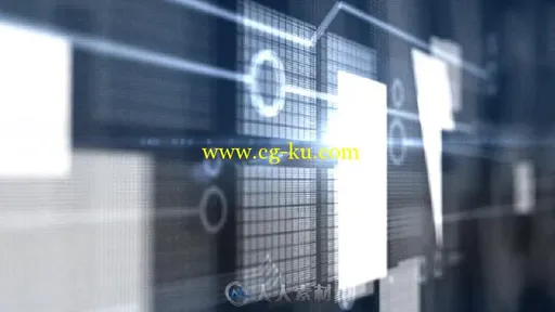 3D 科技科幻数字信息文字标志LOGO演绎AE模板 Holographic Corporate Logo Reveal的图片2