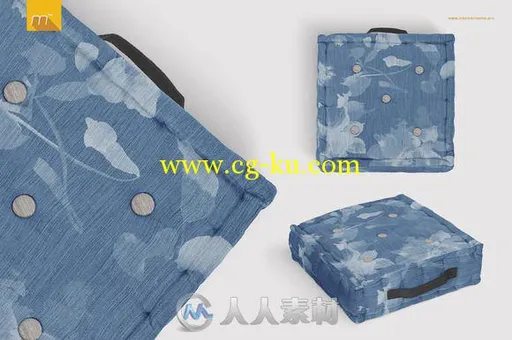 2款箱垫展示PSD模板Box Cushion 2 Types Mock up的图片2