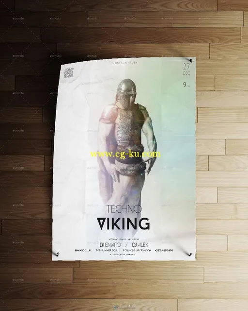 A4尺寸海报展示PSD模板A4 Flyer & Poster Mockups 12489179的图片1