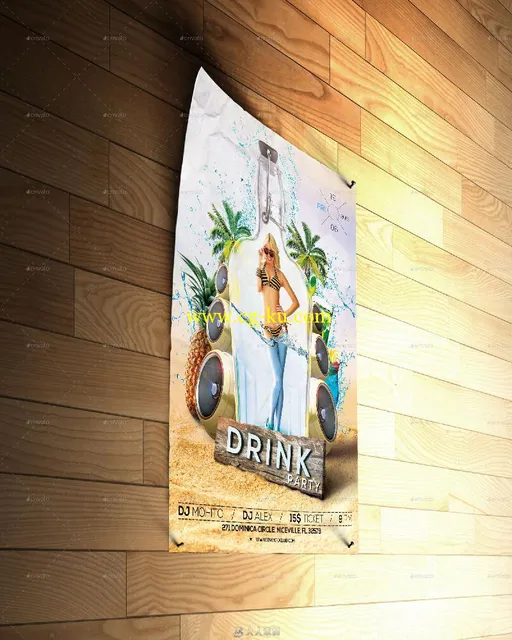 A4尺寸海报展示PSD模板A4 Flyer & Poster Mockups 12489179的图片2