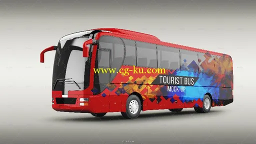 旅游巴士车体广告展示PSD模板tourist-bus-mockup的图片2