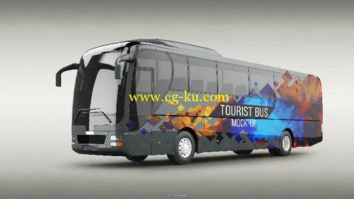 旅游巴士车体广告展示PSD模板tourist-bus-mockup的图片3
