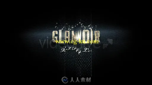 3D 大气的黄金钻石时尚文字字幕标题动画AE模板 Elegant And Glamour Titles的图片1