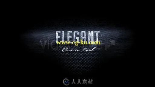 3D 大气的黄金钻石时尚文字字幕标题动画AE模板 Elegant And Glamour Titles的图片2